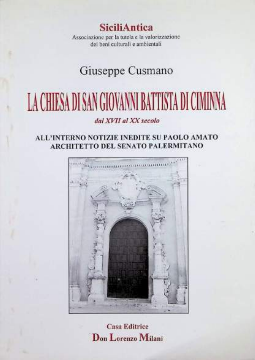 Copertina del libro La chiesa di San Giovanni Battista di Ciminna di Giuseppe Cusmano